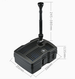 Grech All in one Pump + filter + UVC + Fountain 1000LPH 9W UV Clarifier Media CUF-2500