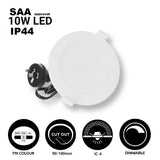 10 x 10W LED Downlight Warm/Cool/Day Light Dimmable Tri-Color DIM/Non DIM 90mm