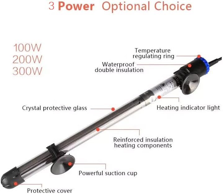 2-Pack 300W Submersible Aquarium Heaters – Fully Adjustable, For Tropical Fish Tanks