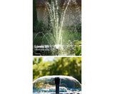 800LPH Solar Submersible pump Outdoor POND Pool Garden WATER Fountain Feature
