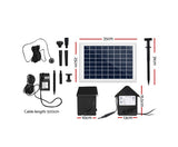 Day/Night Solar Panel POND WATER Fountain Feature PUMP W/ Battery LED Light 800L