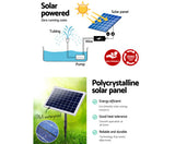Day/Night Solar Panel POND WATER Fountain Feature PUMP W/ Battery LED Light 800L