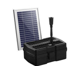 500LPH Solar Pond Pump with Eco Filter Box Water Fountain Kit