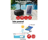 500LPH Solar Pond Pump with Eco Filter Box Water Fountain Kit