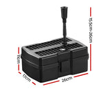 800LPH Solar Pond Pump with Eco Filter Box Water Fountain Kit