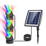 Underwater Submersible LED Solar Pool Lights with 3 Spotlight Heads Decoration