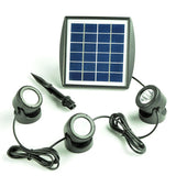 Underwater Submersible LED Solar Pool Lights with 3 Spotlight Heads Decoration
