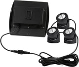 Underwater Submersible LED Solar Pool Lights with 3 Spotlight Heads Decoration