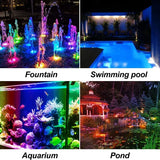 Underwater Submersible LED Solar Pool Lights with 3 Spotlight Heads Decoration
