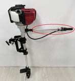 Outboard Motor Handle Accelerator Throttle Cable with pole Switch Trigger