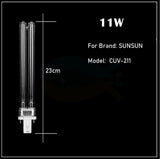 11W UV Lamp Bulb Aquarium Fish Tank Pond Steriliser Replacement Tube