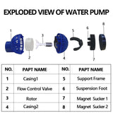 4000L/H-10000L/H Aquarium Fish Tank Marine 360° Wave Maker Water Pump AU Plug