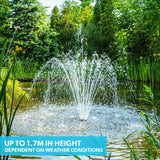 1360L 20W Solar Powered Water Fountain Pump Pond Kit with Eco Filter Box