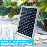 1360L 20W Solar Powered Water Fountain Pump Pond Kit with Eco Filter Box