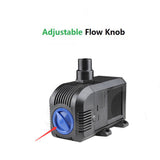 Submersible Water Pump Aquarium Fish Tank Koi Pond Garden fountain fall filter