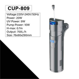 Multifunction Ultraviolet Germicidal Lamp and Internal Filter pump media UV lamp