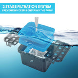 1360L 20W Solar Powered Water Fountain Pump Pond Kit with Eco Filter Box