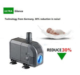 Submersible Water Pump Aquarium Fish Tank Koi Pond Garden fountain fall filter