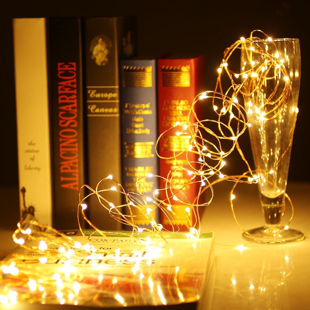 Copper wire store lights battery
