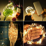2-10M LED Copper Wire String Lights Fairy Lights Xmas Party Waterproof battery