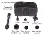 Grech All in one Pump + filter + UVC + Fountain 2500LPH 9W UV Clarifier Media