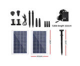 1100LPH Garden Solar Pond Pump Water Fountain Outdoor Submersible pump