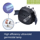 55W 2000LPH External Canister Aquarium Fish Tank Filter 9W UV STERILIZER Media