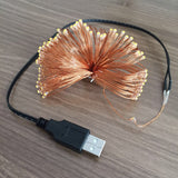 2-20M USB LED Copper Wire String Lights Fairy Lights Xmas Party Waterproof 5V