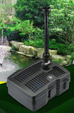 All in one Pump + filter + UVC + Fountain 2000LPH 9W UV Clarifier Media CUF-5000