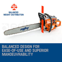 58cc 22" Bar Petrol Commercial Chainsaw Chain Saw E-Start Tree Pruning Top Handle