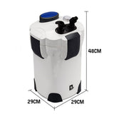 60W 2400L External Canister Aquarium Fish Tank Filter 9W UV STERILIZER