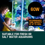 60W 2400L External Canister Aquarium Fish Tank Filter 9W UV STERILIZER
