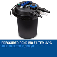 Combo Aquarium Pond Garden Filter 10000L/H UV + Submersible Water Pump 5000L/H