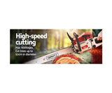 62CC 22 Bar Chainsaw Petrol Commercial E-Start Pruning Chain Saw