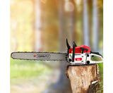 62CC 24" Bar Chainsaw Petrol Commercial E-Start Pruning Chain Saw 5.2HP