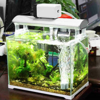 Aqua Aquarium Fish Tank Air Pump 2 Outlet Oxygen Fountain Pipes Stones AU plug