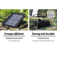 Solar Water Feature 3-Tier Fountain with Pump Kit Bird Bath 93CM Ivory