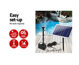 800LPH Solar Submersible pump Outdoor POND Pool Garden WATER Fountain Feature