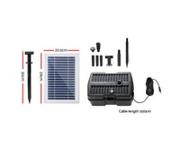 500LPH Solar Pond Pump with Eco Filter Box Water Fountain Kit