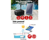 800LPH Solar Pond Pump with Eco Filter Box Water Fountain Kit