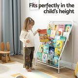 Keezi 6 Tiers Kids Bookshelf Magazine Rack Children Bookcase Organiser Foldable