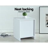 Artiss Bedside Table 2 Drawers - PEPE White