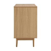 Artiss Rattan Buffet Sideboard 2 Doors - BRIONY Oak