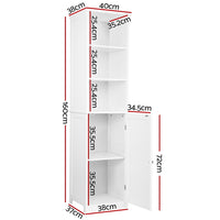 Artiss Bathroom Cabinet Storage 160cm White