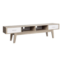 Artiss TV Cabinet Entertainment Unit 180cm Oak White Gary