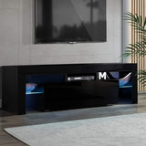 Artiss Entertainment Unit TV Cabinet LED 130cm Black Elo