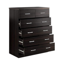 Artiss 6 Chest of Drawers - ANDES Walnut