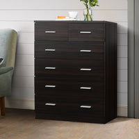 Artiss 6 Chest of Drawers - ANDES Walnut