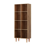 Artiss Bookshelf Bookcase 4 Tiers LEOR Walnut