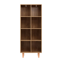 Artiss Bookshelf Bookcase 4 Tiers LEOR Walnut